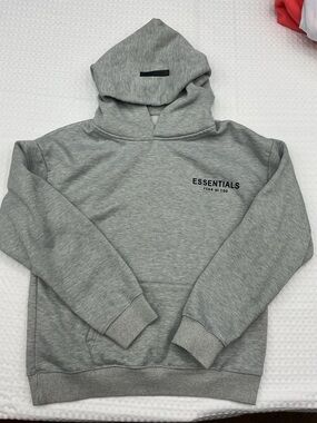 Fear of God Essentials Men's Heather Gray Hoodie